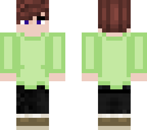 green sweater