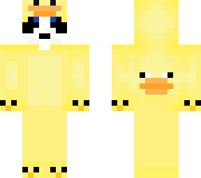 panda in duck onesie