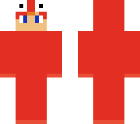 person in elmo suit
