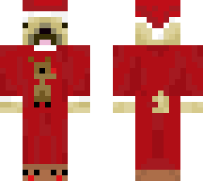 pug christmas reindeer onsie skin
