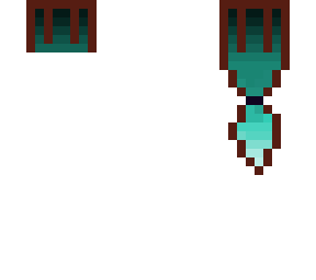 simple maroon and teal ponytail hair base (hb)