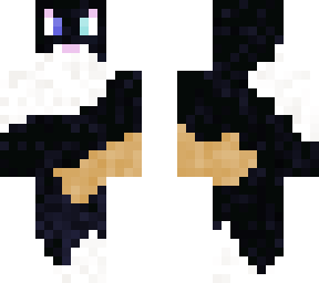 white, tan and black cat