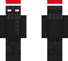 black figure with santa hat