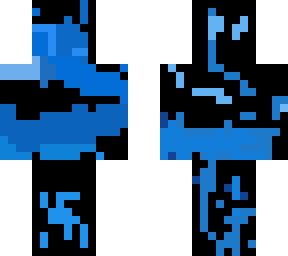 black in blue