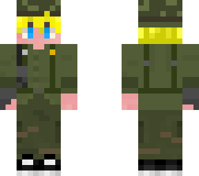blonde soldier