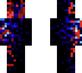 blue and red