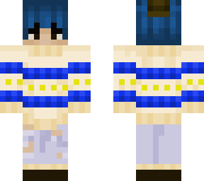 blue hair boy in a hanukkah sweater :d