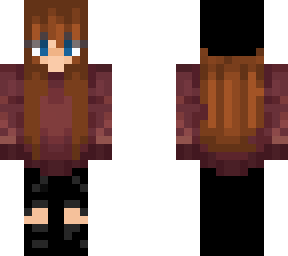 burgundy jumper girl