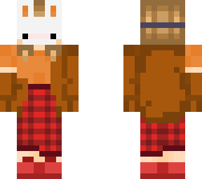 fall bunny mask girl