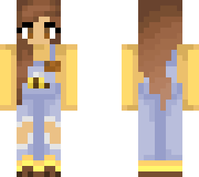 girl in dungarees