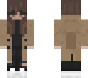 long coat brown hair (dazai inspired)