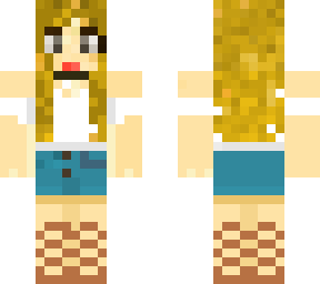 minecraft girl skin summer