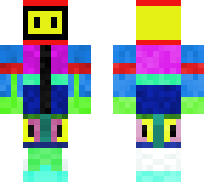 my own weird blobby creation (technically 2nd but kinda 1st skin)