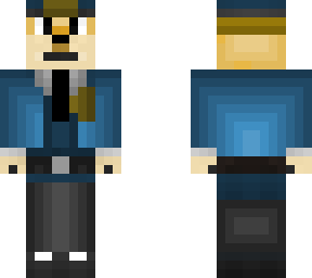 official officer doge minecraft skin (3px)