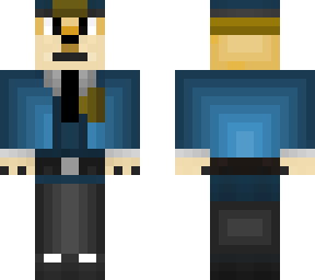 official officer doge minecraft skin (4px)