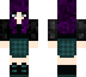 purple hair girl