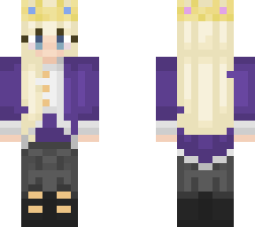 purple techno girl
