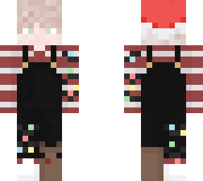 soft boy in christmas overalls