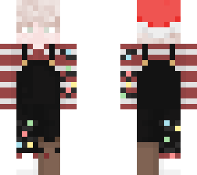 soft boy in christmas overalls