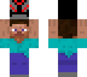 steve holding a wither skelly skull