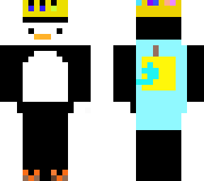techno penguin (with a custom cape) *fire*