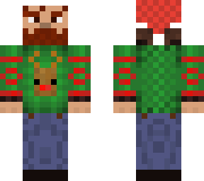 thewoodman christmas raindear with santa hat