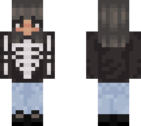 unus annus - skeleton crewneck girl