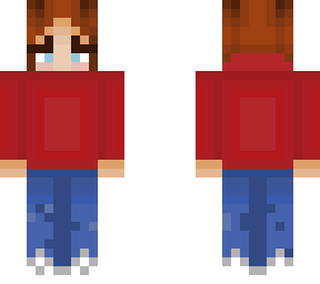(~shaded~) red turtle neck girl