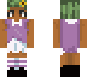 beautiful black girl with green curly hair(aka me)