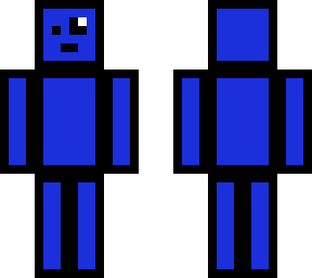 blue with black outline