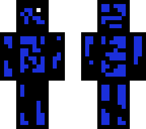 blue with black outline corrupt