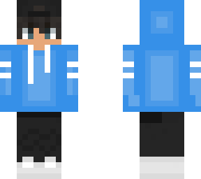 cool boy w/ blue and white hoodie