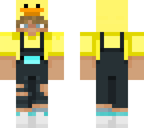 duck man with new shoes