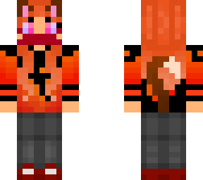 fire cat girl (covid mask)