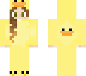 girl in ducky onesie