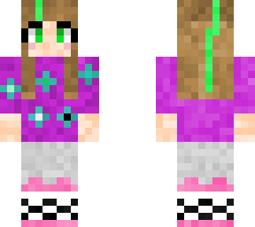 lazy girl with radioactive green eyes {first skin}