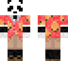 panda in summer suit
