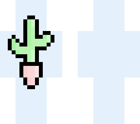 pastel pixel cactus
