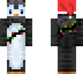 penguin in sweater