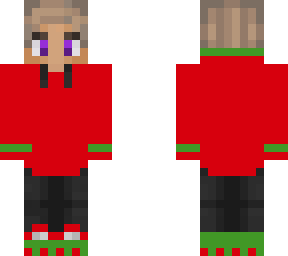 purpled christmas hat