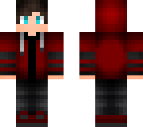 red and black hoddie