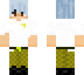 silver hair modern boy