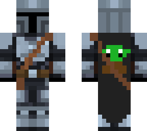 the mandalorian. (with baby yoda)