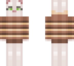 white cat in bee sweater