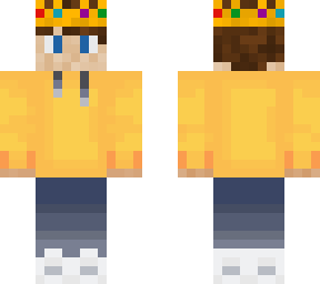 yellow sweatshirt w/ crown