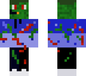 zombie gamer kid green hair