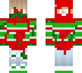 zombie kid christmas stripes