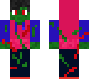 zombie kid pink and blue hoodie