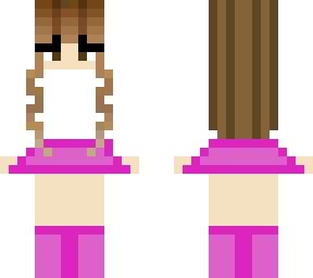 a girl with a skirt