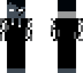 black boy with white flames with broken eye